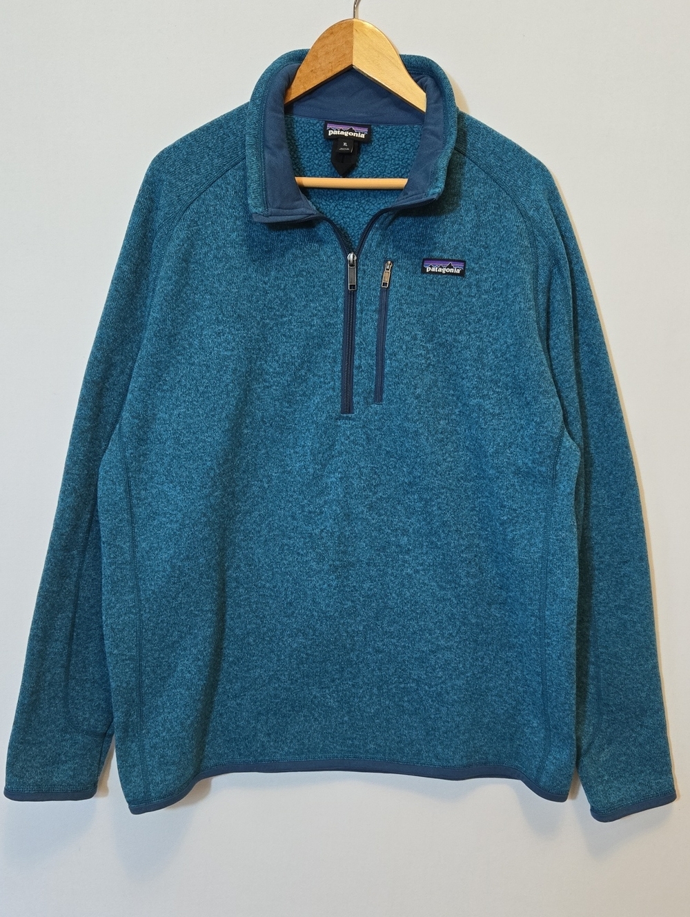 Patagonia Better Sweater Quarter Zip Men's XL Blue - Picture 2 of 14